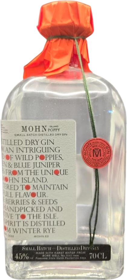 Moe Distillery - Mohn Island Poppy Small Batch Distilled Dry Gin 70cl