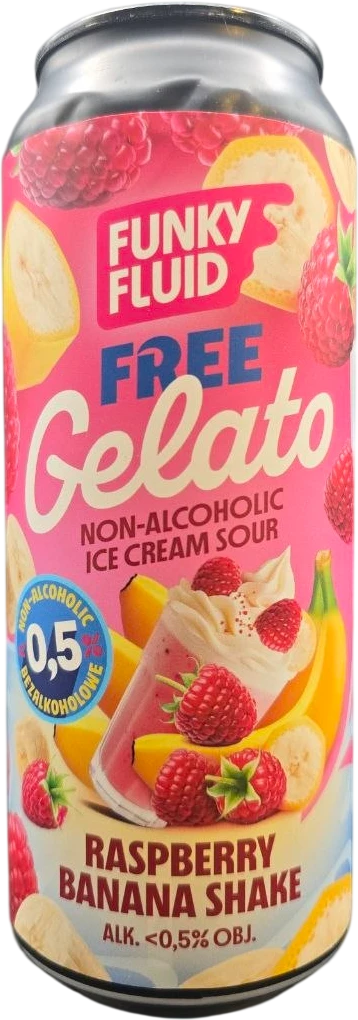 Funky Fluid - Free Gelato Raspberry Banana Shake