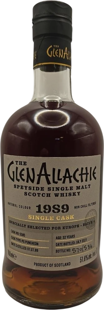 The GlenAllachie - 1989 Single Cask 32 ans PX Puncheon