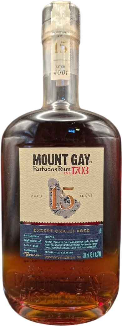 Mount Gay - Exceptionally Aged 15 Ans